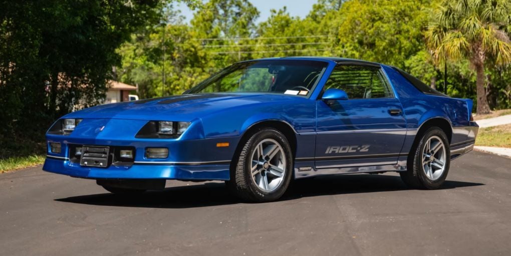 This 1987 Chevrolet Camaro IROC-Z will cross the block July 11th during Mecum's 2025 Florida Summer Special auction.  Credit: Mecum Auctions, Inc.