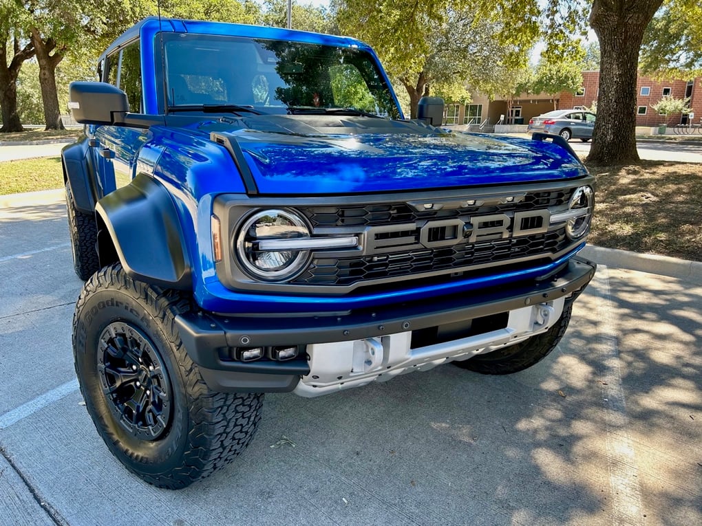 2022 Ford Bronco Raptor Velocity Blue Metallic