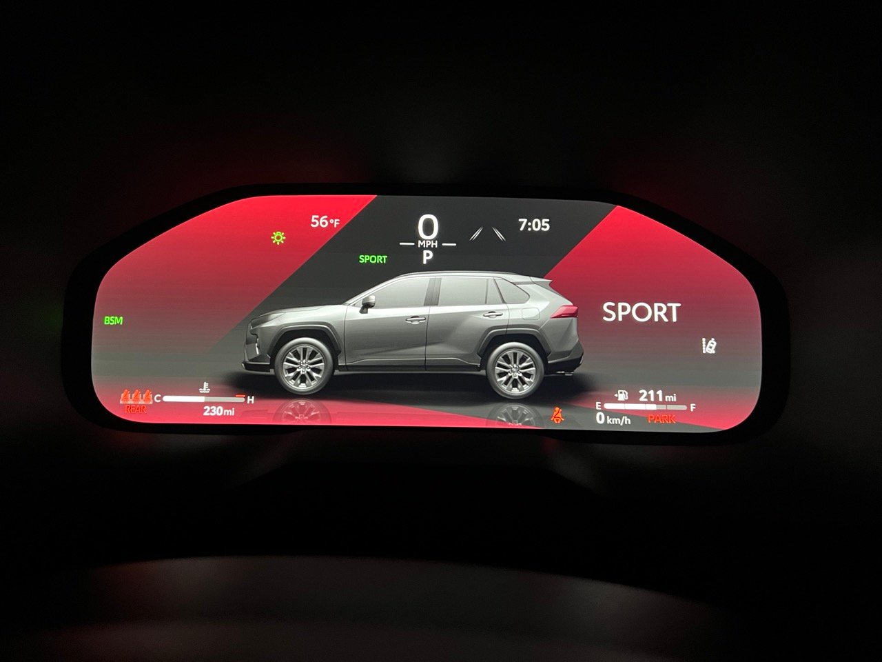2023 Toyota RAV4 TRD Off-Road Drivers Display 1