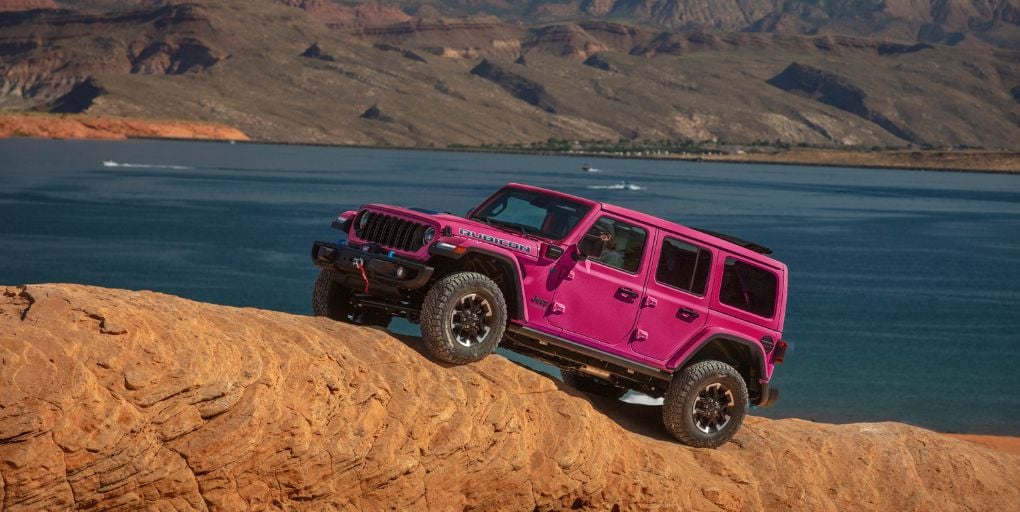 New 2024 Jeep Wrangler is available in a limited-edition Tuscadero paint. Photo: Stellantis.
