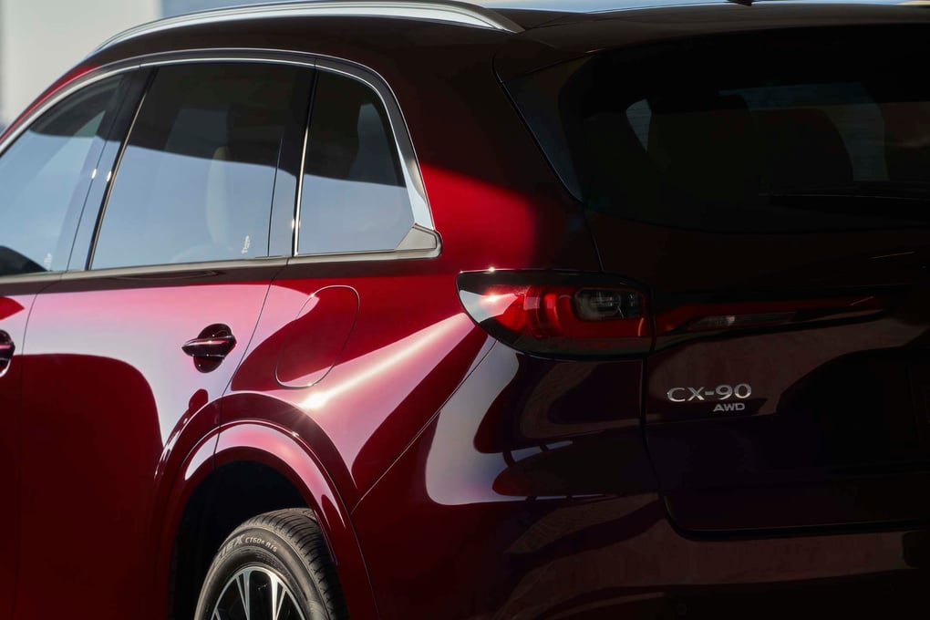 Mazda just introduced Artisan Red on its first-ever 2024 CX-90. Credit: Mazda.