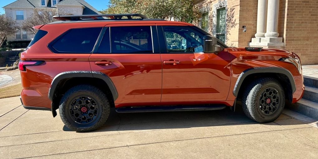 2024 Toyota Sequoia TRD Pro in Solar Octane. Photo: CarPro.