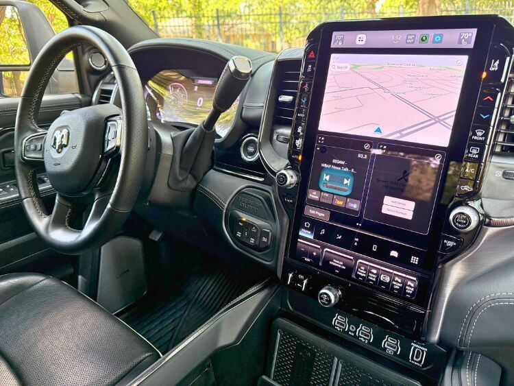 2025-Ram-2500-Limited-Longhorn-infotain-sceen-center-stack-carpro