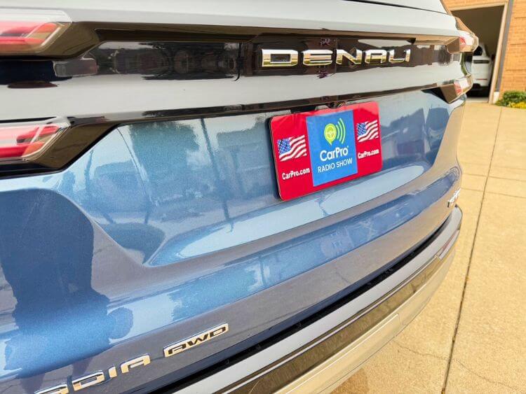 2025-gMc-acadia-denali-license-plate-holder-carpro