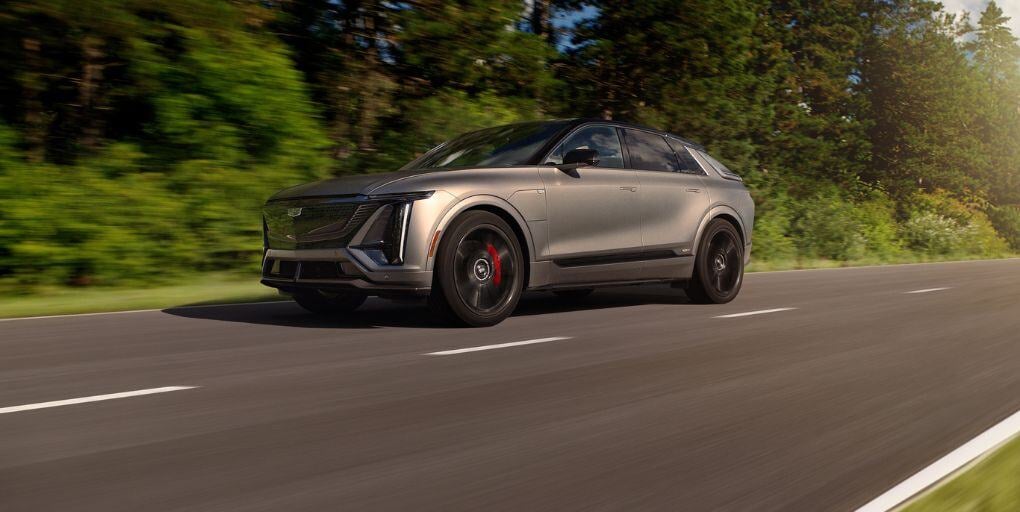  2026 Cadillac LYRIQ-V in Magnus Metal Frost. Photo: Cadillac.