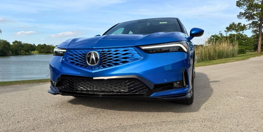 2026 Acura Integra A-Spec in Double Apex Blue Pearl. CarPro.