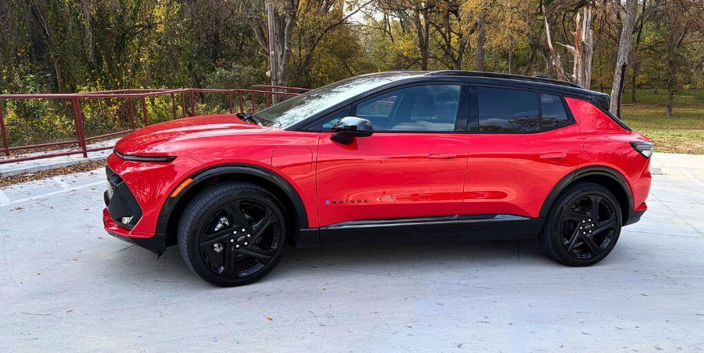 2026 Chevrolet Equinox RS EV in  Habanero Orange. Credit: CarPro.