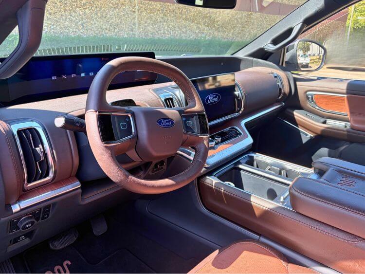 2026-ford-Expedition-Max King-Ranch-cabin-hero-steering-wheel-carpro