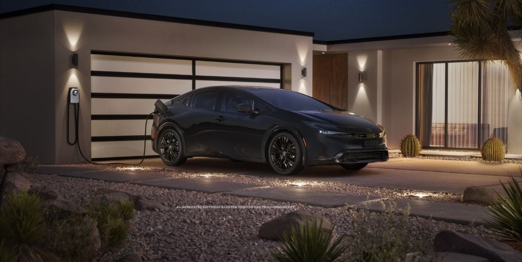 2026 Toyota Prius Plug-In Hybrid Nightshade. Credit: Toyota.