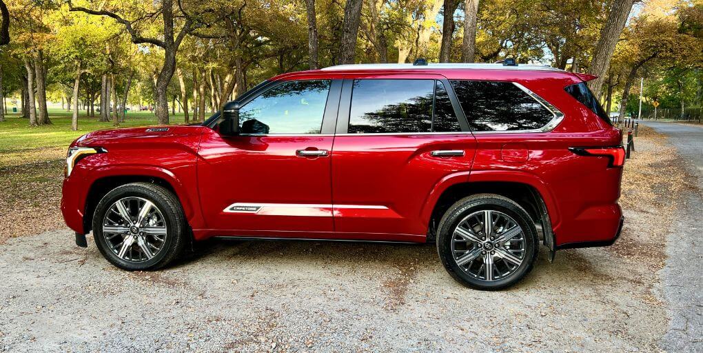 2026 Toyota Sequoia Capstone in Supersonic Red. Credit: Toyota.