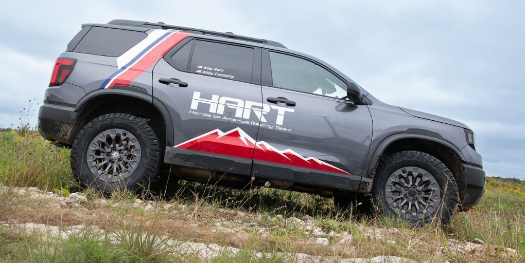 Updated 2027 Honda Passport TrailSport makes competition debut at Rebelle Rally. Credit: Honda.