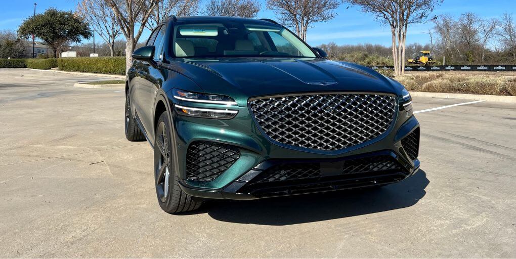 2024 Genesis GV70 3.5T AWD Sport Prestige in Cardiff Green. CarPro.