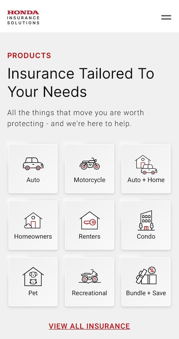 HIS Mobile Site Product Page