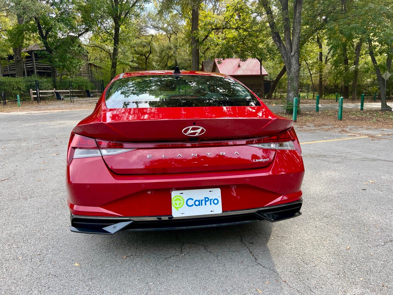 2023 Hyundai Elantra Limited Red Rear View