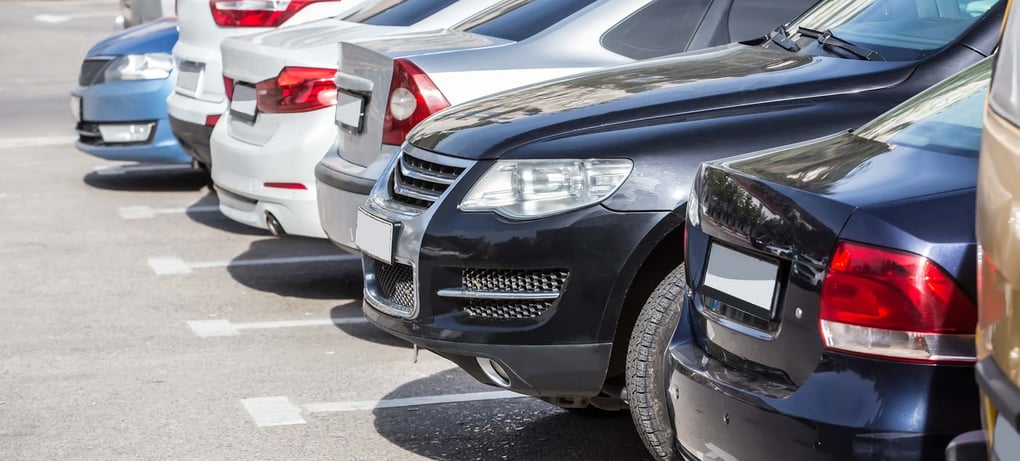 new vehicles in a dealership