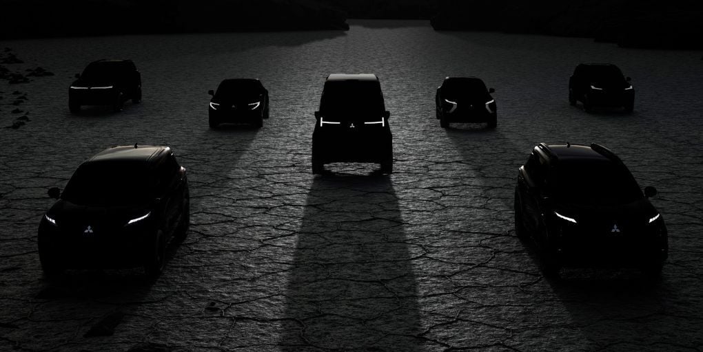 Mitsubishi Motors Momentum 2030 Lineup. Photo Credit: Mitsubishi.