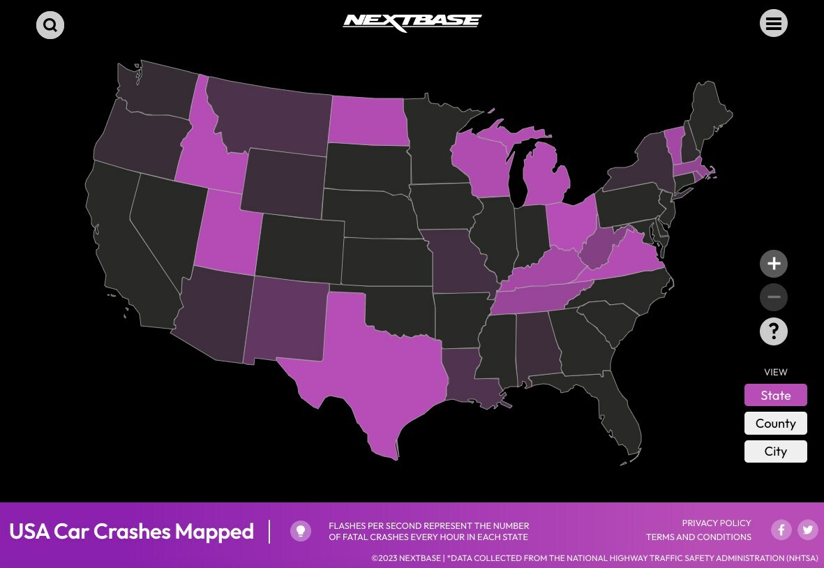 NextBase Car Crash Map - PR Newswire