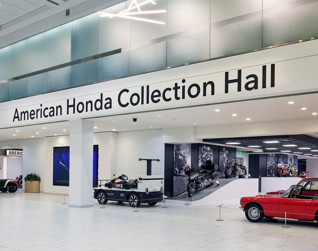 The American Honda Collection Hall will be open to the public for free during regular Cars, Bikes & Coffee events starting next month.  Photo Credit: Honda. 