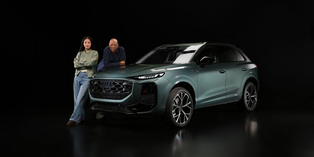 Morgan Freeman and Chase Infiniti launch new ad campaign for the all-new Audi Q3  Photo: Audi.