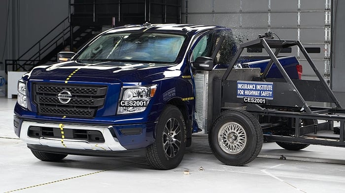2021 Nissan Titan Loses Ground In IIHS Crash Test