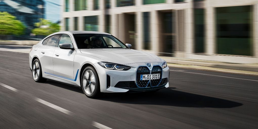 All-electric BMW i4. Credit: BMW.