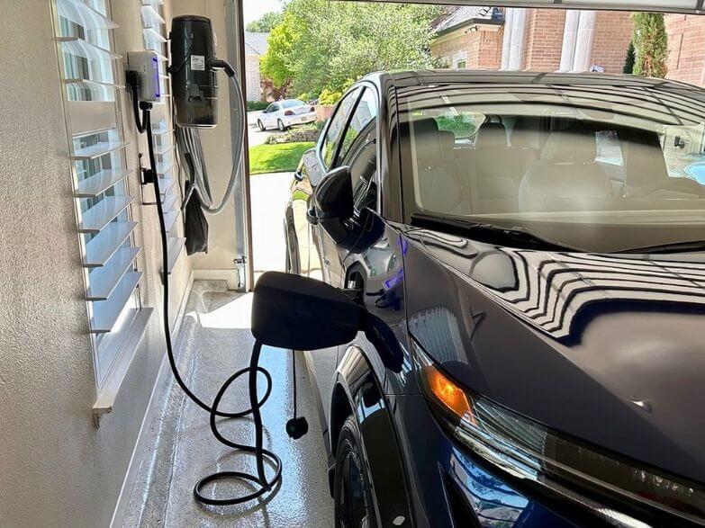 Breez EV Charger Plugged In