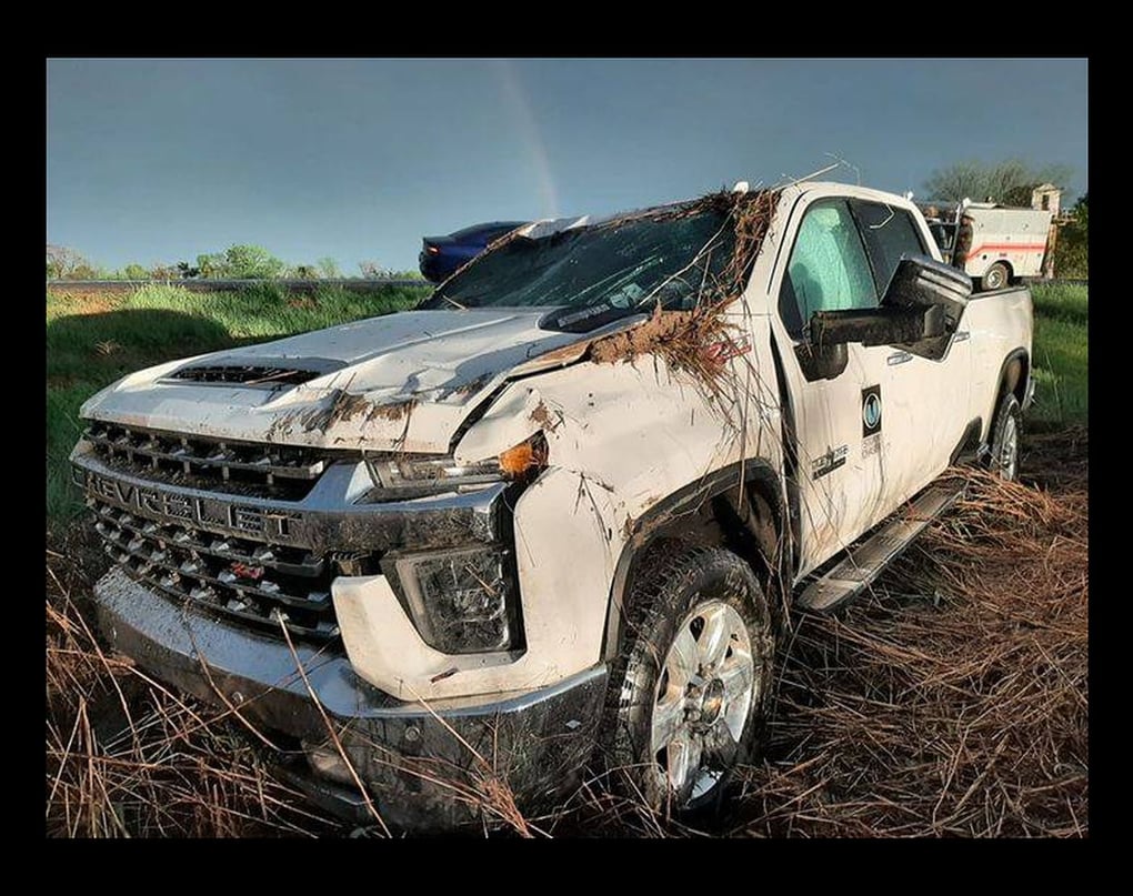Storm Spotter Survives Tornado in Chevy Truck