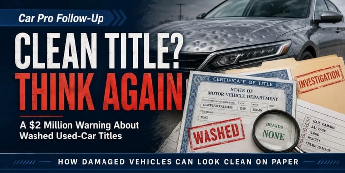 Follow-Up: A $2 Million Dollar Warning About “Clean” Used Car Titles