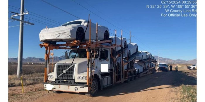 Robber Attacks Truck Driver And Steals 18-Wheeler With 10 New Corvettes