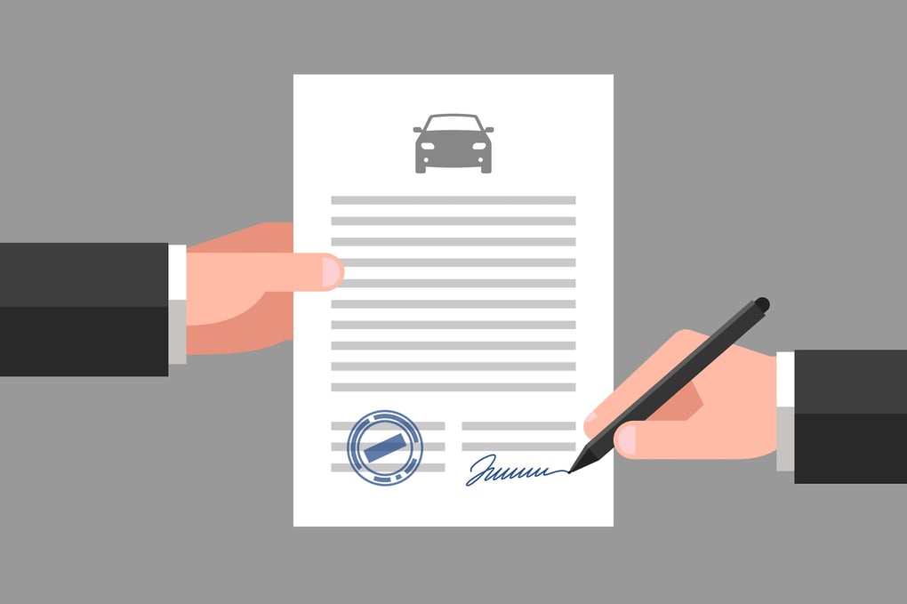 car generic paperwork illustration