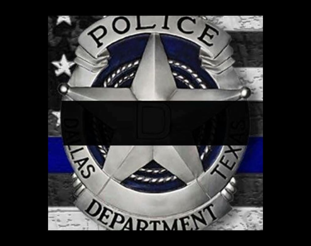 Dallas PD Badge Fallen Officers 