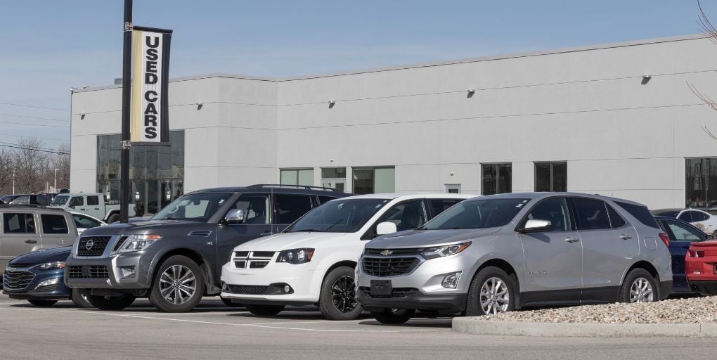 Editorial Use Photo: &nbsp;Used car lot. Indianapolis, March 2023. Jonathan Weiss/Shutterstock.com.