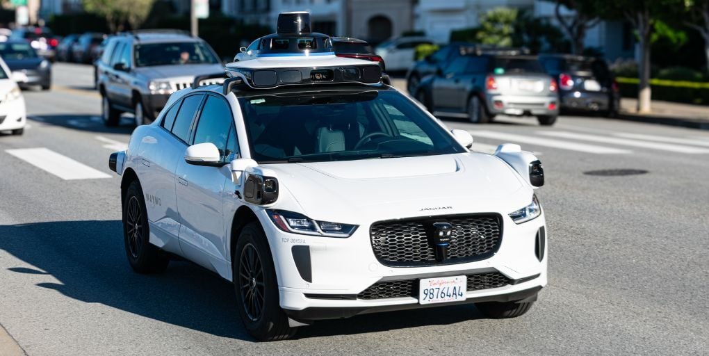Photo: Editorial Use Only: Michael Vi/Shutterstock.com. File Photo of Waymo in San Francisco March 2025
