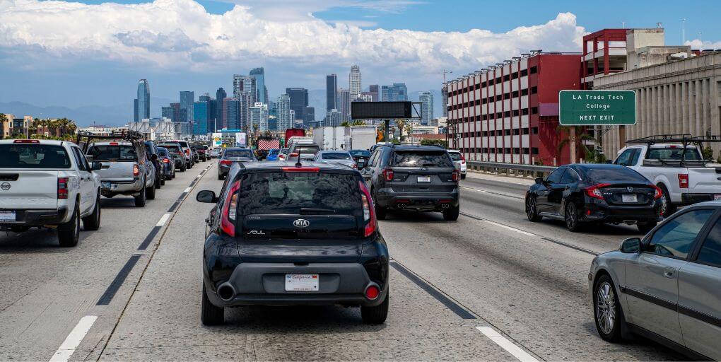 Editorial credit: Robert V Schwemmer / Shutterstock.com.  File: Los Angeles, 110 Freeway, August 2024.