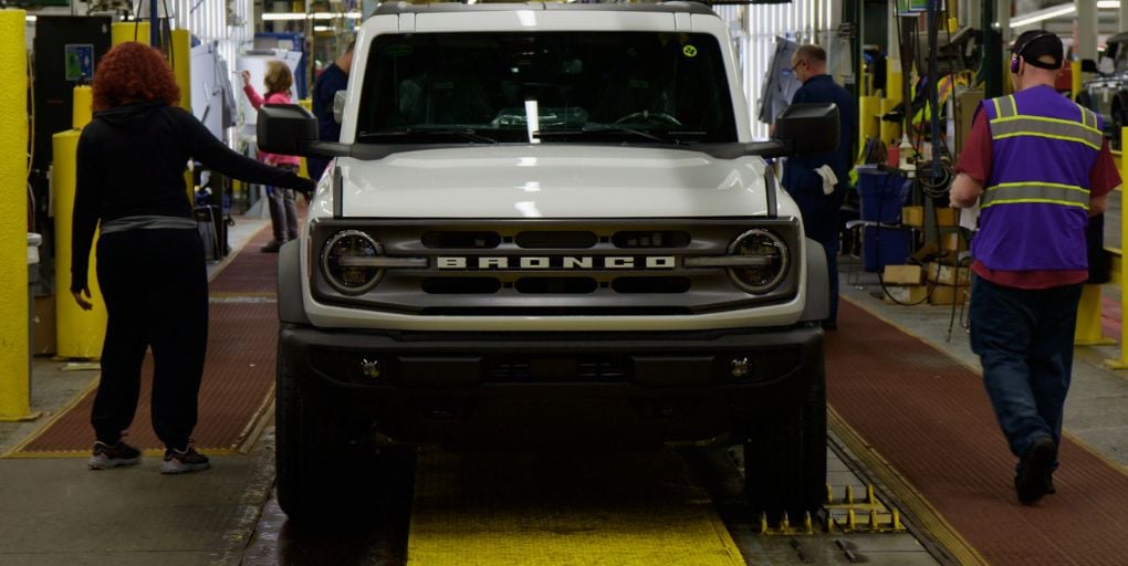 Ford will create nearly 900 new jobs and add a third crew at Michigan Assembly Plant to increase production of the popular Bronco and Bronco Raptor sport-utility vehicles and the all-new Ranger and Ranger Raptor pickups. Photo Credit: Ford.