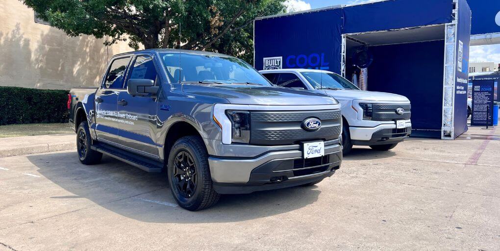 Ford Lightning display at the 2025 Texas Auto Show at the State Fair Of Texas.  Credit: CarPro.