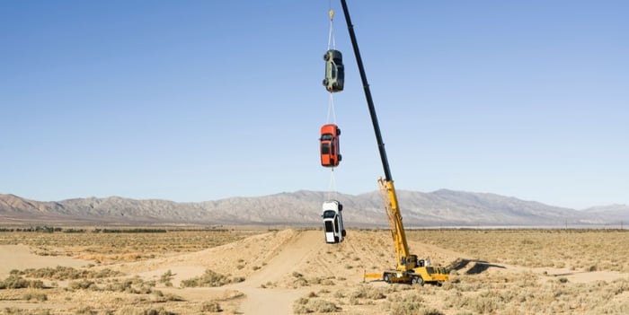 Honda Dangles 3 Passports From Crane To Show Strength 