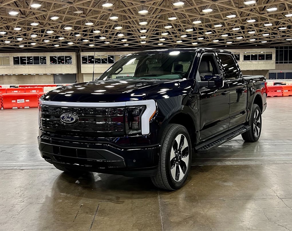 The Ford Lightning at the 2023 North Texas Auto Show on February 16, 2023. Photo: Amy Plemons for CarPro.
