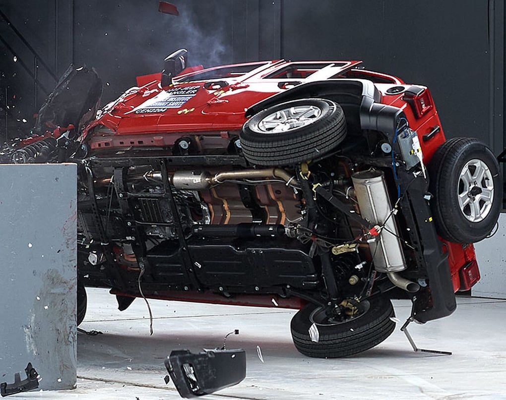 2022 Jeep Wrangler IIHS Crash Test