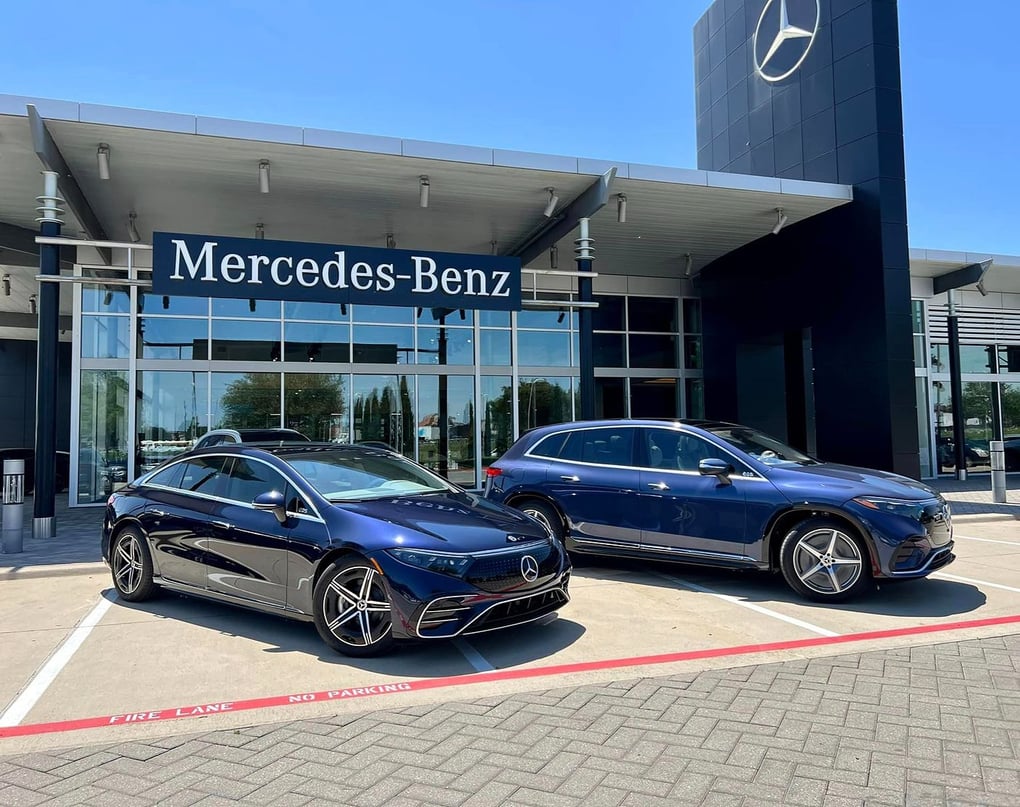 2023 Mercedes-Benz EQS Sedan and SUV at Park Place Motorcars Arlington. Photo: CarPro.
