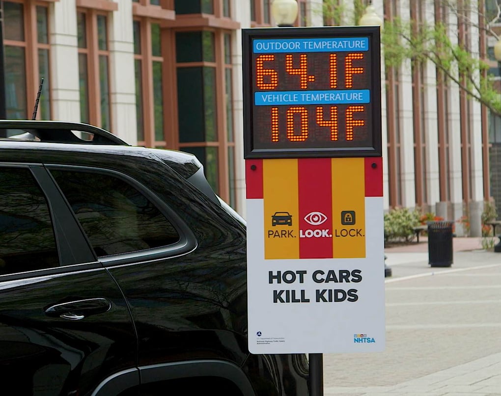 Hot cars temperature demo