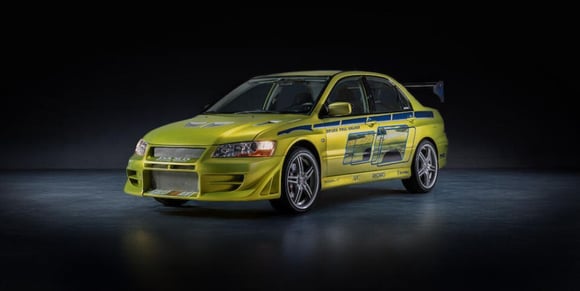 paul-walker-2 Fast 2 Furious Lancer Evo-bonhams-credit