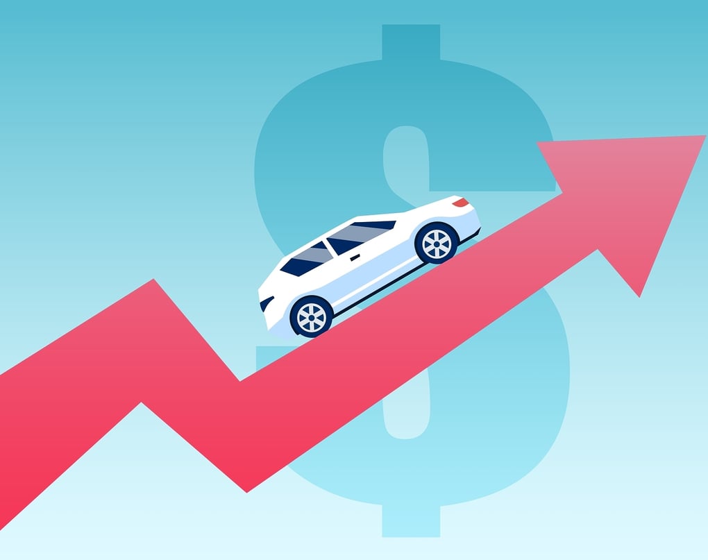 high car prices illustration