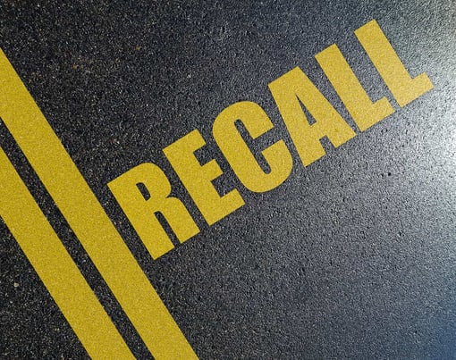 Recalls on the pavement Shutterstock