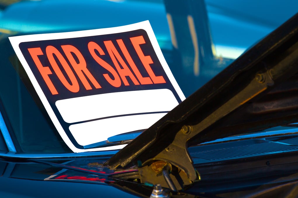 Used Car for sale sign