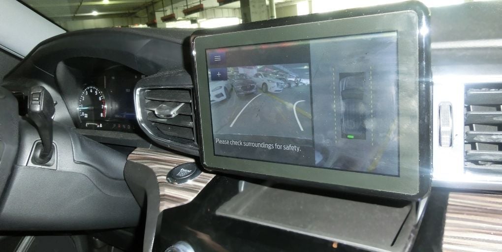 Ford Explorer rearview camera. Editorial use only credit: Solarisys / Shutterstock.com. 