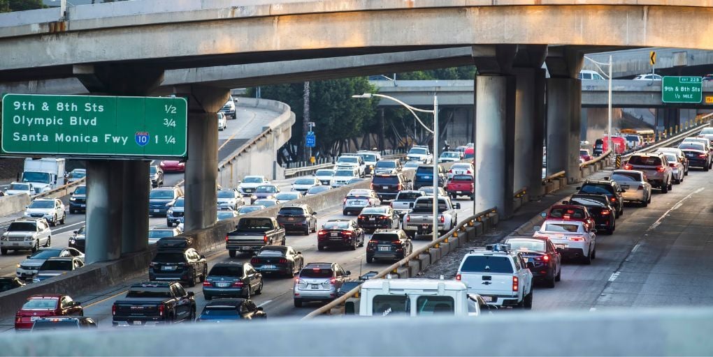 Editorial Use Only: Los Angels Traffic, November 2024. Karolis Kavolelis/Shutterstock.com.