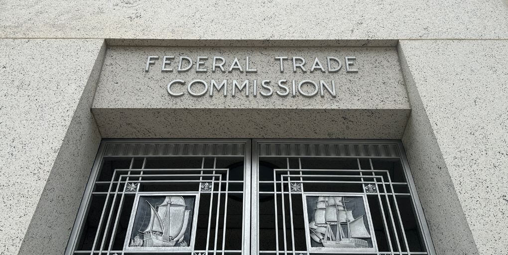 Editorial Use Only: DCStockPhotography/Shutterstock.com. FTC Headquarters, Washington, DC, 2025.