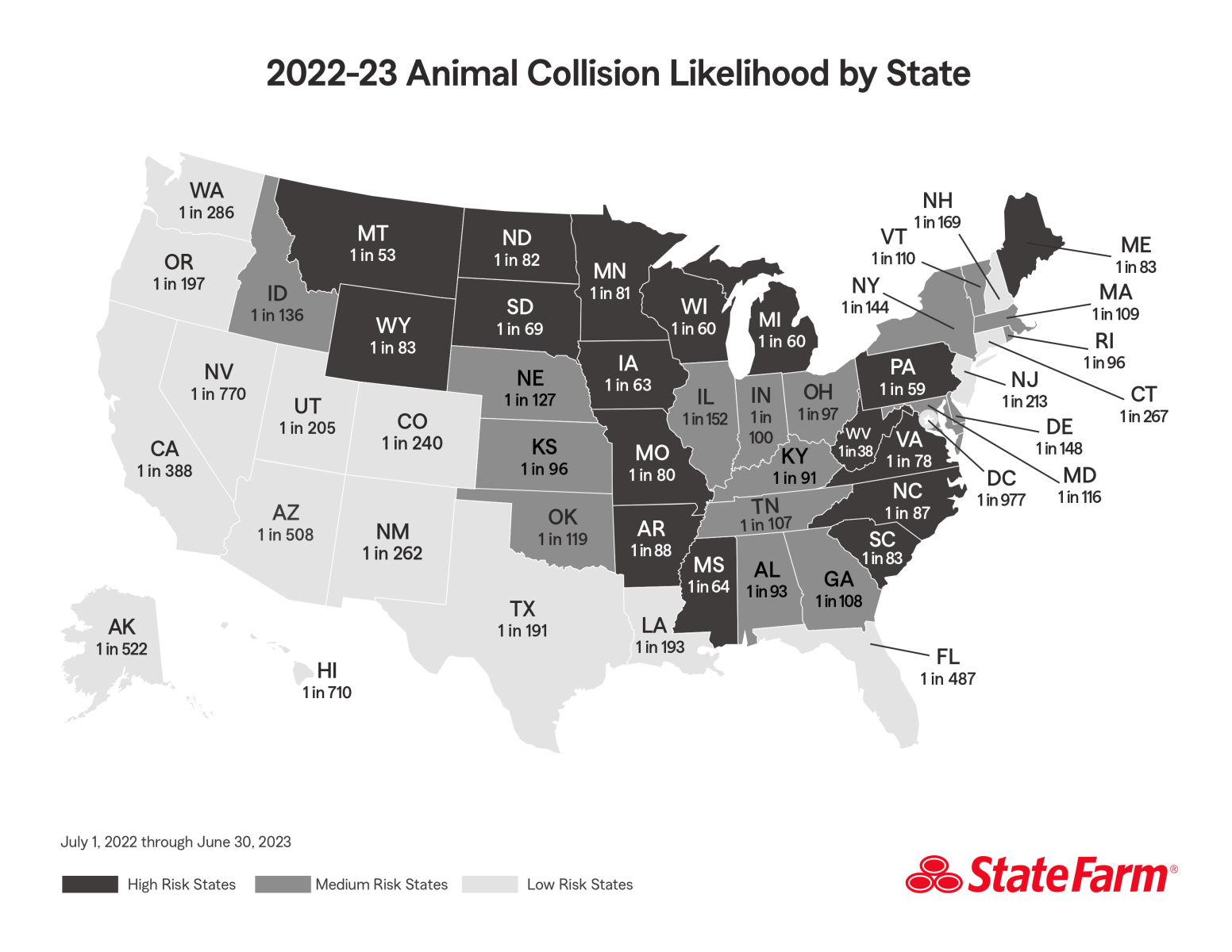 state-farm-2023-animal-collision-map