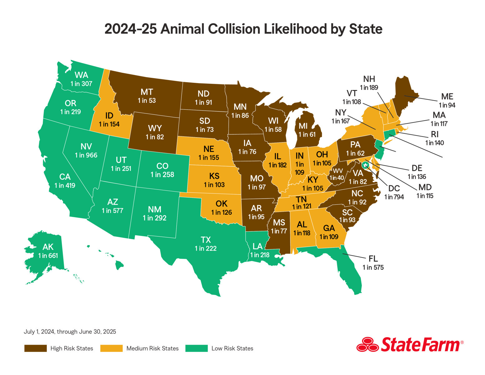 state-farm-2025-animal-collisions-map